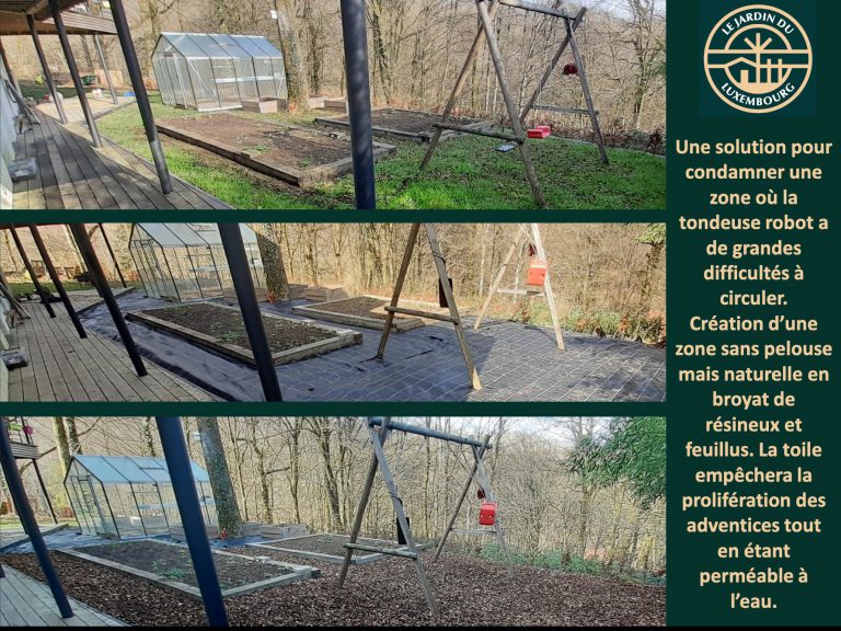 Toile de paillage et ‚corces